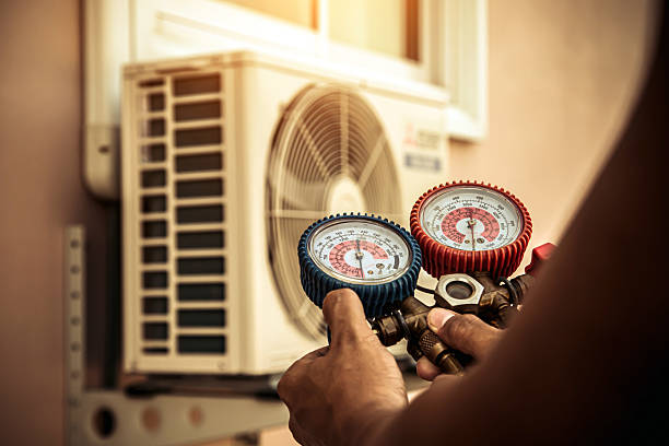 Professional Hvac Maintenance technician working in Baker, NV